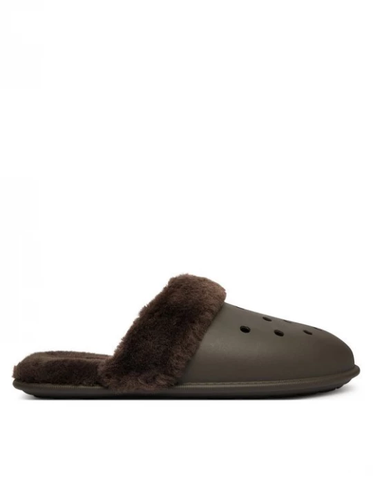 Obrázek produktu Crocs Bačkory Classic Fuzz Scuff 212143 Hnědá