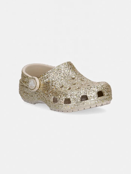 Obrázek produktu Crocs Dětské pantofle Crocs CLASSIC CHUNKY GLITTER CLOG T zlatá
