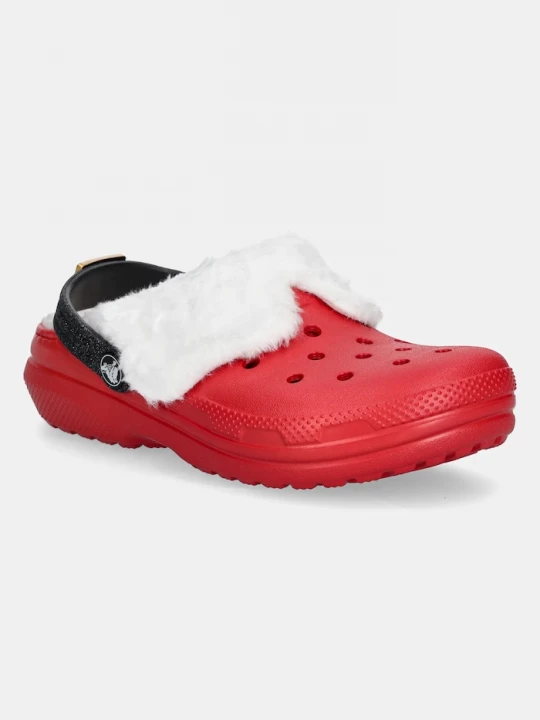 Obrázek produktu Crocs Dětské pantofle Crocs CLASSIC LINED SANTA CLOG červená
