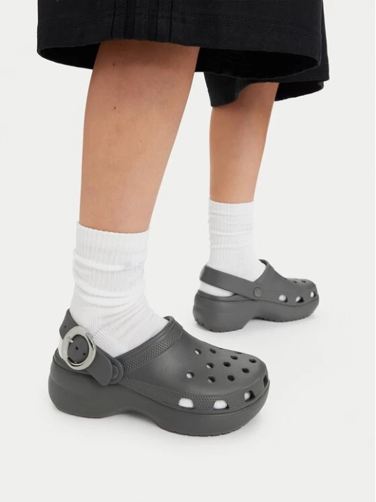 Obrázek produktu Crocs Nazouváky Classic Platform Buckle Clog 213230 Šedá