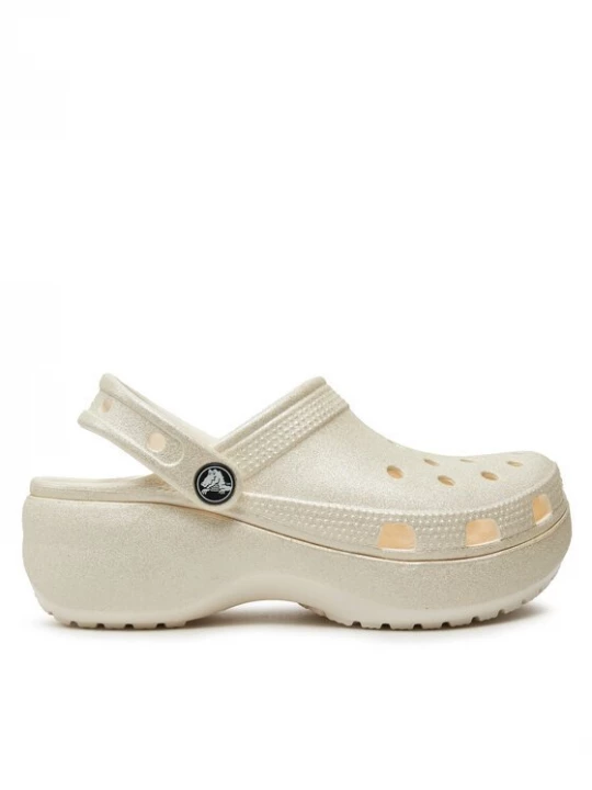 Obrázek produktu Crocs Nazouváky Classic Platform Glitter Clog W 207241 Écru Krémová