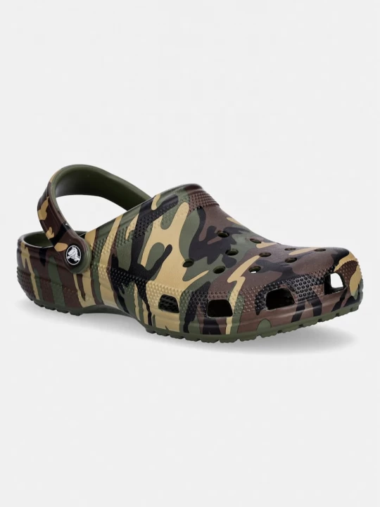 Obrázek produktu Crocs pánské pantofle Classic Camouflage Clog zelená