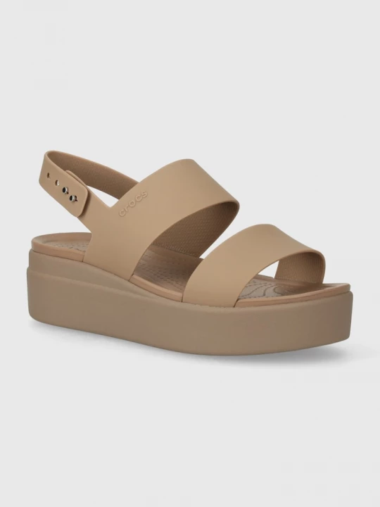 Obrázek produktu Crocs Pantofle Brooklyn Low Wedge béžová