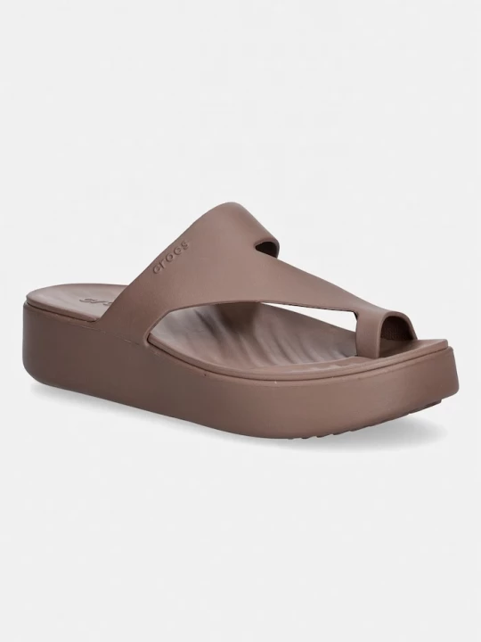 Obrázek produktu Crocs pantofle dámské Getaway Platform Toe Loop hnědá