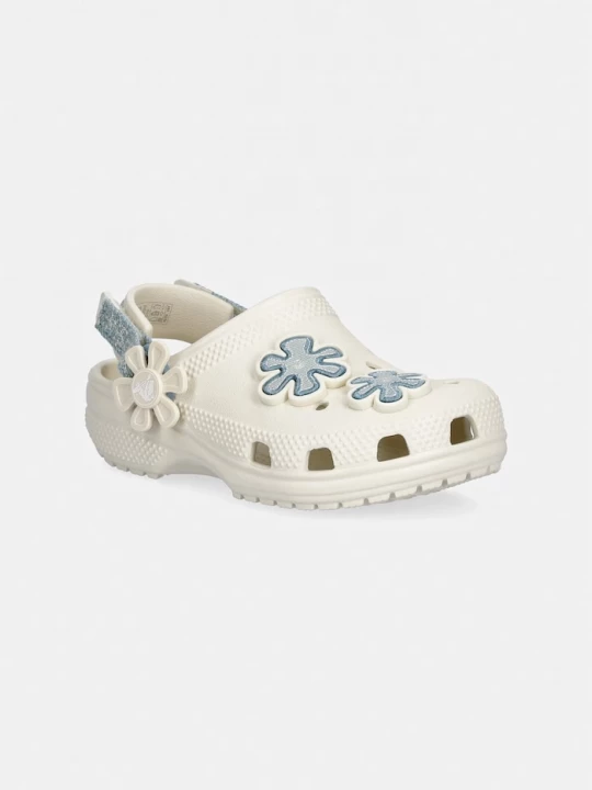 Obrázek produktu Crocs pantofle dětské CLASSIC DNM FLWR ADJ BACKSTRAP CLOG T béžová