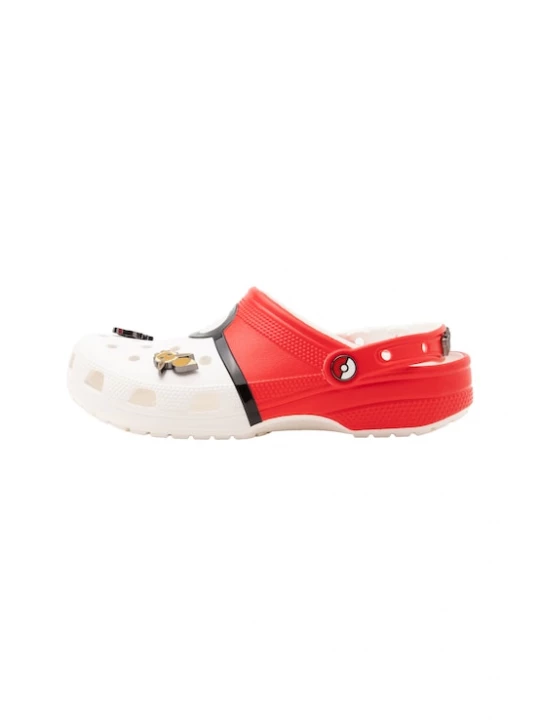 Obrázek produktu Crocs Pantofle 'Pokemon Poke Ball Cls' červená / černá / offwhite