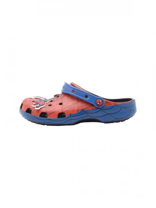 Obrázek produktu Crocs Pantofle 'SpidermanWeb' noční modrá / safírová / ohnivá červená / bílá