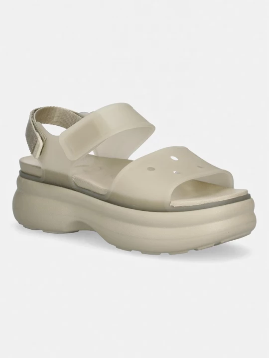 Obrázek produktu Crocs sandály na platformě dámské Soho Frosted Y Strap Sandal béžová