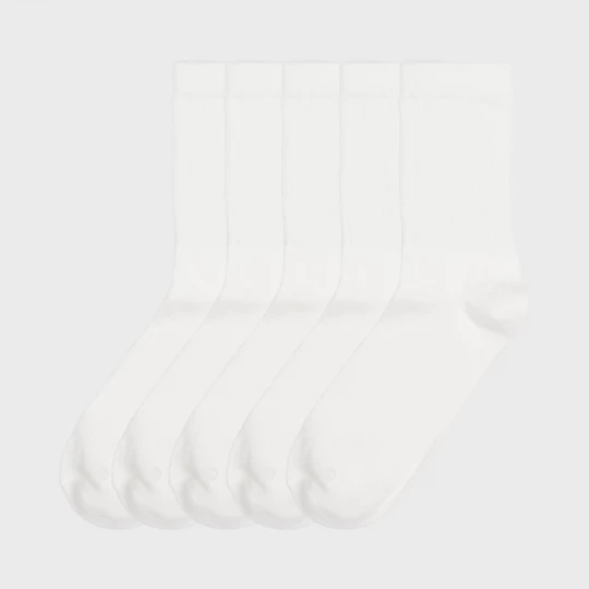 Obrázek produktu Cropp - 5 pack ponožky BASIC - bílá