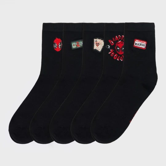 Obrázek produktu Cropp - 5 pack ponožky Deadpool - černý