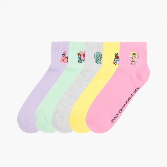 Obrázek produktu Cropp - 5 pack ponožky SpongeBob SquarePants - vícebarevná