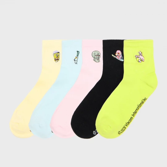 Obrázek produktu Cropp - 5 pack ponožky SpongeBob SquarePants - vícebarevná