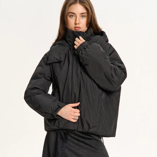 Obrázek produktu Cropp - Bunda bomber s kapucí - černý