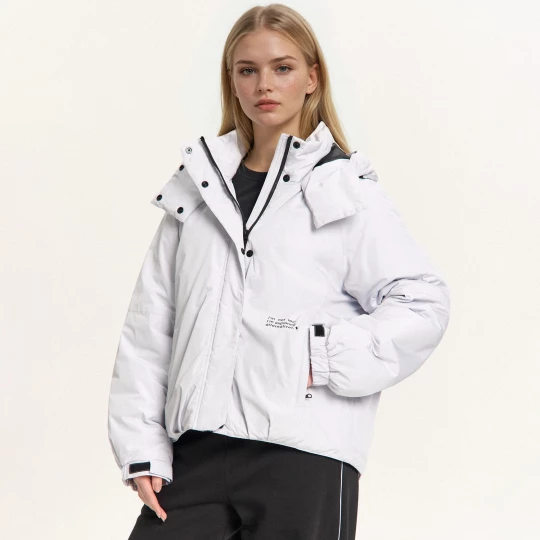 Obrázek produktu Cropp - Bunda bomber s kapucí - světle šedá