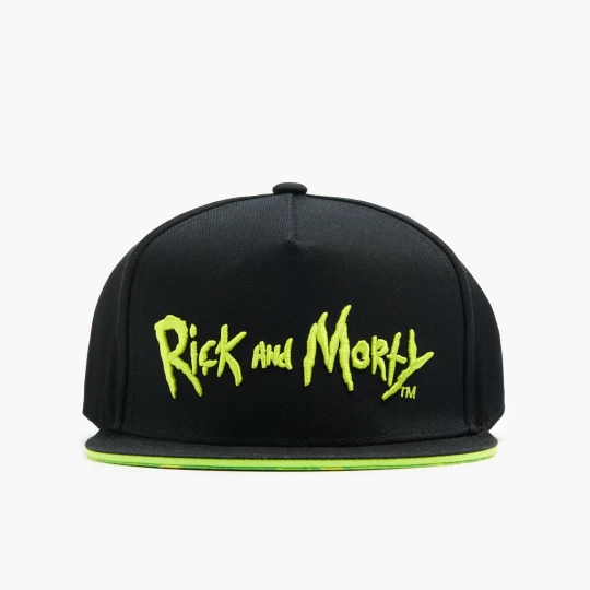 Obrázek produktu Cropp - Čepice se štítkem a výšivkou Rick and Morty - žlutozelená
