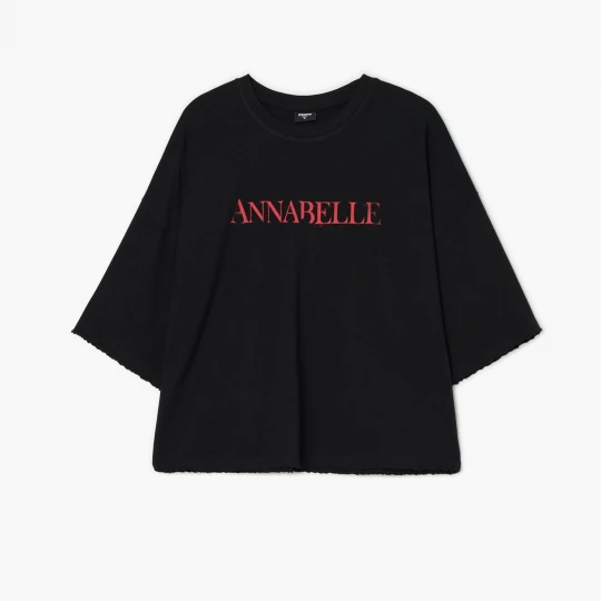 Obrázek produktu Cropp - Černé tričko s potiskem Annabelle The Conjuring - černý