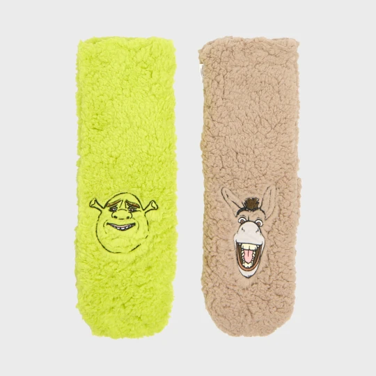 Obrázek produktu Cropp - Chlupaté ponožky Shrek and Donkey - vícebarevná