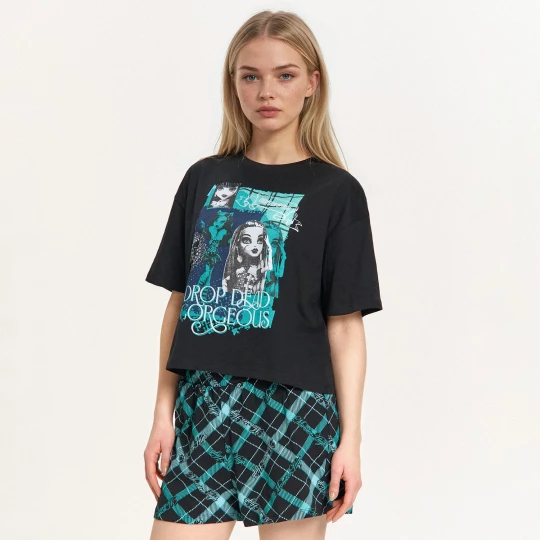 Obrázek produktu Cropp - Dvoudílná pyžamová souprava Monster High - černý