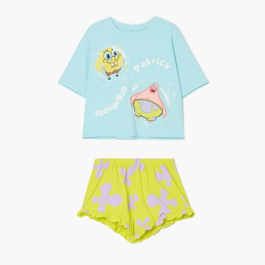 Obrázek produktu Cropp - Dvoudílná pyžamová souprava SpongeBob SquarePants & Patrick Star - vícebarevná