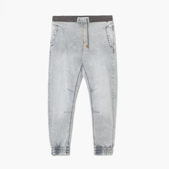 Obrázek produktu Cropp - Džínové kalhoty joggers se sepraným efektem - světle šedá