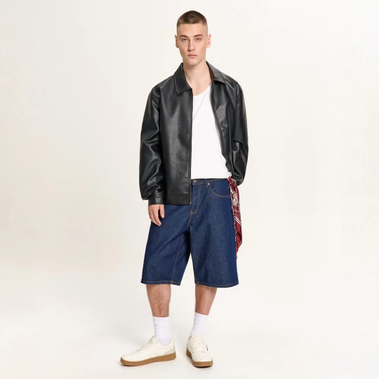 Obrázek produktu Cropp - Džínové šortky baggy - fialová