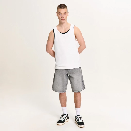 Obrázek produktu Cropp - Džínové šortky baggy - světle šedá
