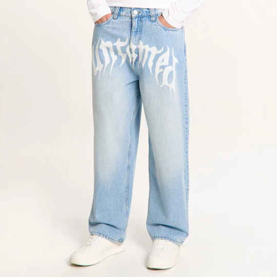 Obrázek produktu Cropp - Džíny super baggy se sepraným efektem - modrá