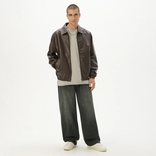 Obrázek produktu Cropp - Džíny super baggy se sepraným efektem - šedá
