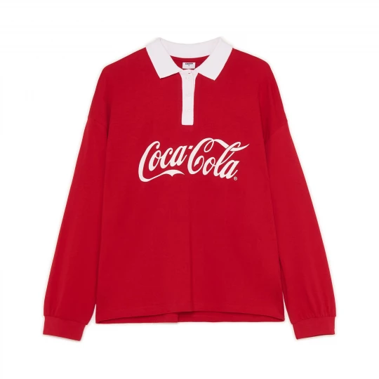 Obrázek produktu Cropp - Halenka s límečkem Coca-Cola - červená