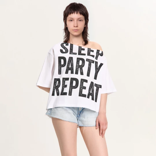 Obrázek produktu Cropp - Halenka s nápisem - bílá