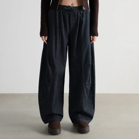 Obrázek produktu Cropp - Kalhoty baggy - tmavomodrá
