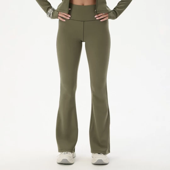 Obrázek produktu Cropp - Kalhoty flare - olivová
