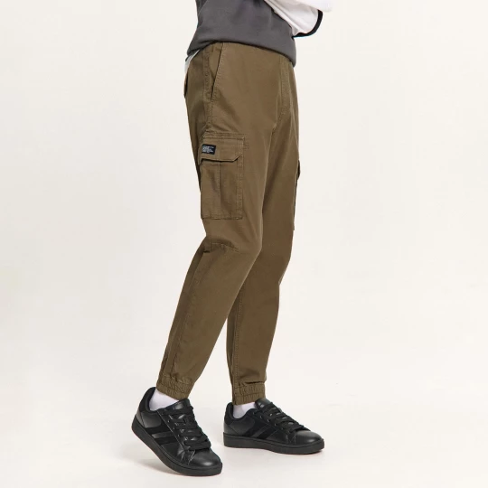 Obrázek produktu Cropp - Kalhoty joggers s cargo kapsami - olivová