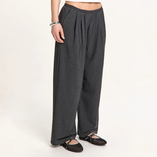 Obrázek produktu Cropp - Kalhoty straight fit - tmavě šedá