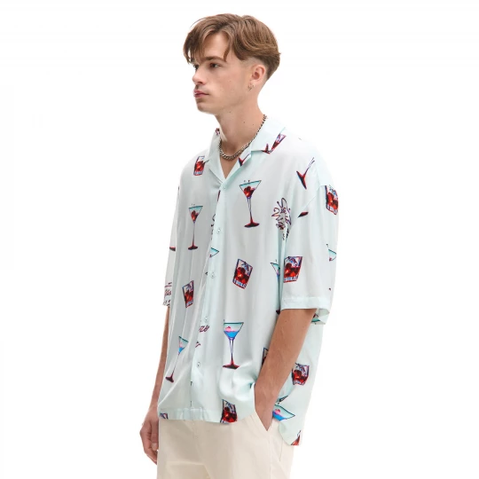 Obrázek produktu Cropp - Košile s potiskem all over - bleděmodrá