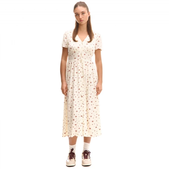 Obrázek produktu Cropp - Květované maxi šaty - béžová