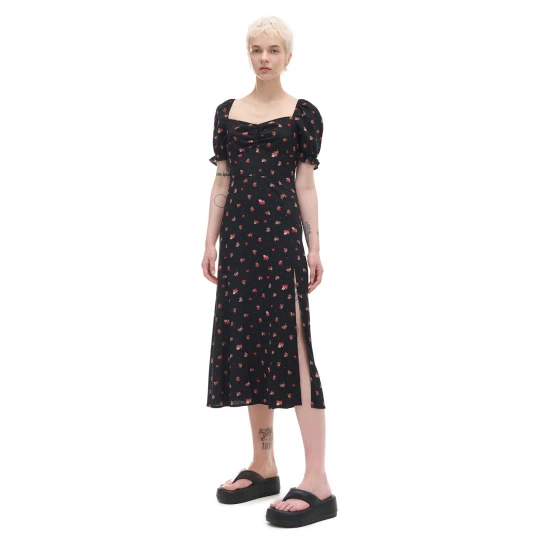 Obrázek produktu Cropp - Květované midi šaty - černý