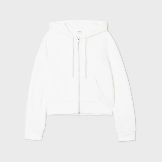Obrázek produktu Cropp - Mikina na zip s kapucí - bílá