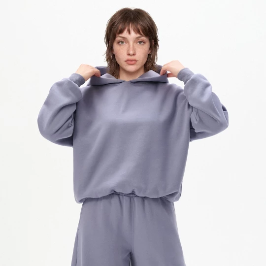 Obrázek produktu Cropp - Mikina s kapucí basic - levandulová