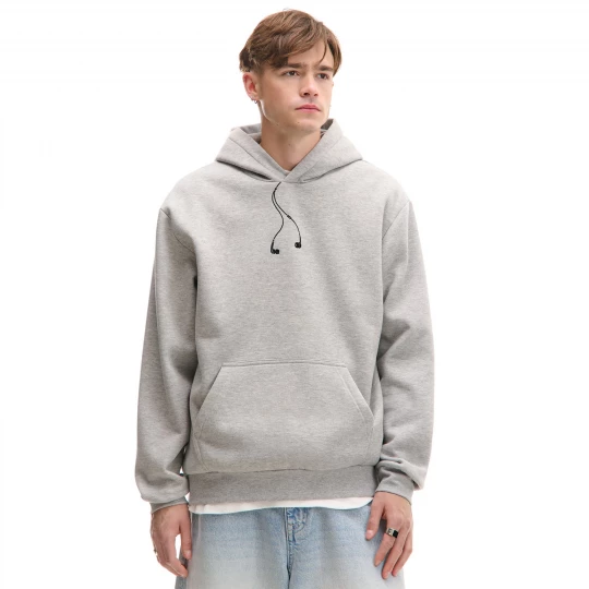 Obrázek produktu Cropp - Mikina s oversize kapucí - světle šedá