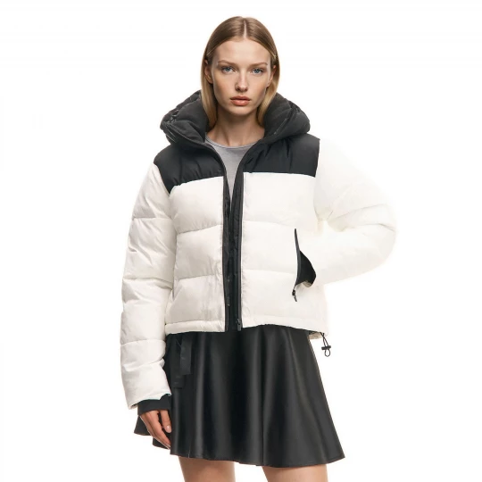Obrázek produktu Cropp - Prošívaná bunda puffer s kapucí - bílá