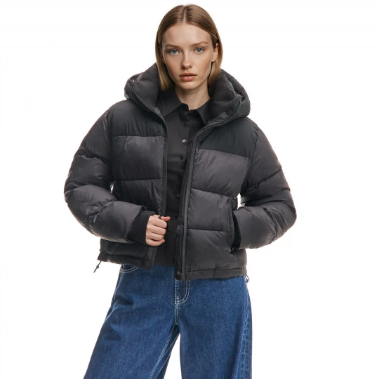 Obrázek produktu Cropp - Prošívaná bunda puffer s kapucí - černý