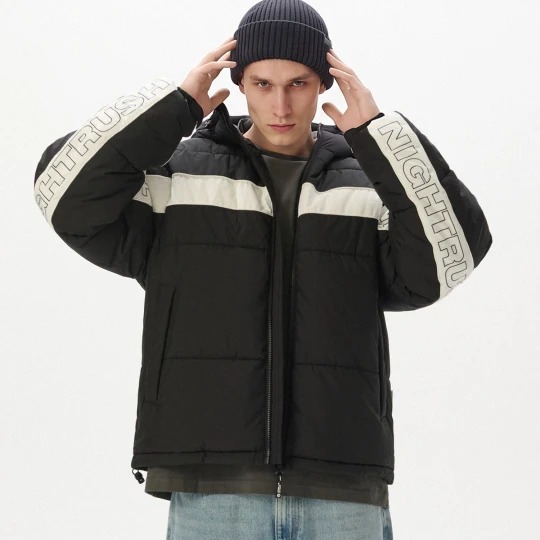 Obrázek produktu Cropp - Prošívaná bunda puffer s kapucí - černý