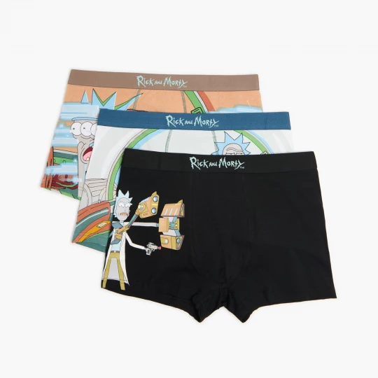 Obrázek produktu Cropp - Sada 3 boxerek Rick and Morty - černý