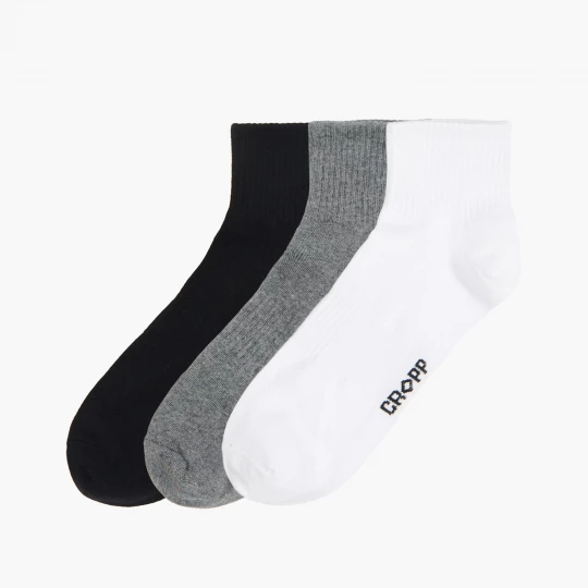 Obrázek produktu Cropp - Sada 3 párů ponožek basic - středně šedá