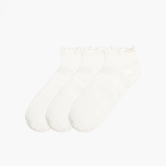 Obrázek produktu Cropp - Sada 3 párů ponožek - bílá