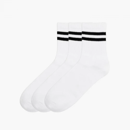 Obrázek produktu Cropp - Sada 3 párů ponožek - bílá