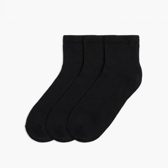 Obrázek produktu Cropp - Sada 3 párů ponožek - černý