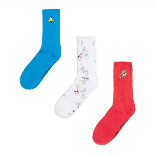 Obrázek produktu Cropp - Sada 3 párů ponožek Looney Tunes - vícebarevná
