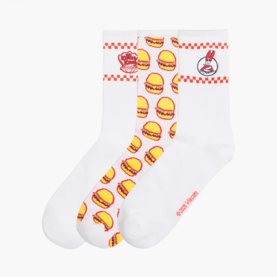 Obrázek produktu Cropp - Sada 3 párů ponožek Mr. Krabs SpongeBob SquarePants - červená